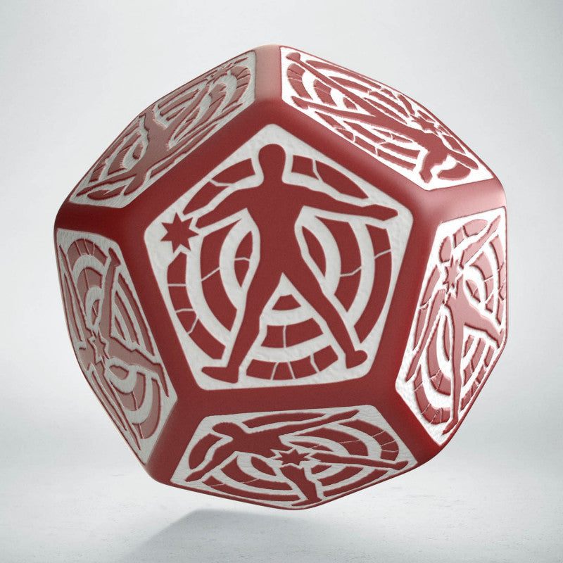 D12 Red & white Hit Location die (Preorder)