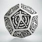 D12 White & black Hit Location die (Preorder)