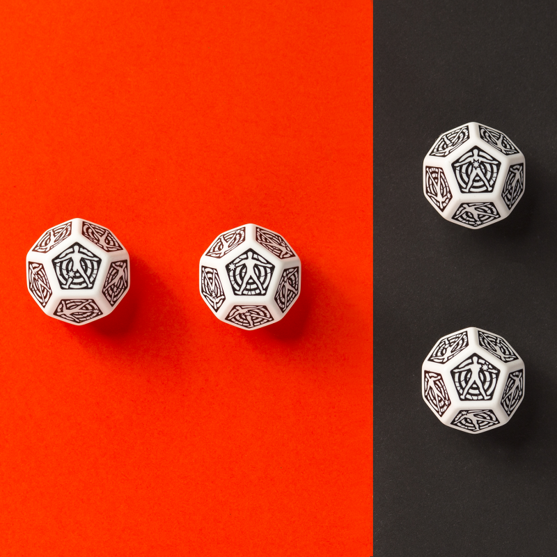 D12 White & black Hit Location die (Preorder)