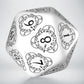 D20 Level Counter White & black Die (Preorder)