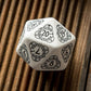 D20 Level Counter White & black Die (Preorder)