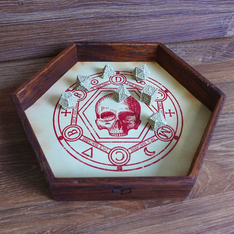Dice Macabre Wooden Dice Tray (Preorder)