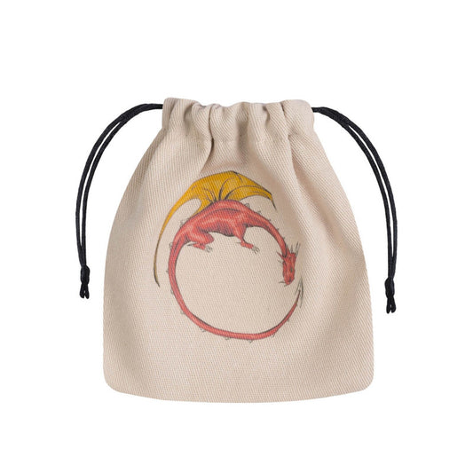 Dragon Beige & multicolor Dice Bag (Preorder)