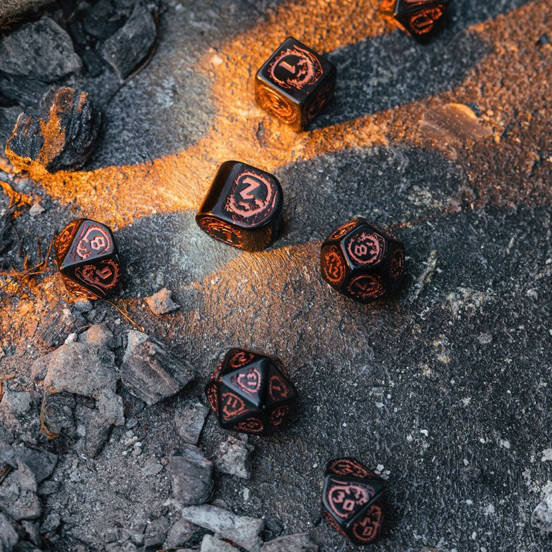 Dragons Modern Dice Set: Obsidian (Preorder)