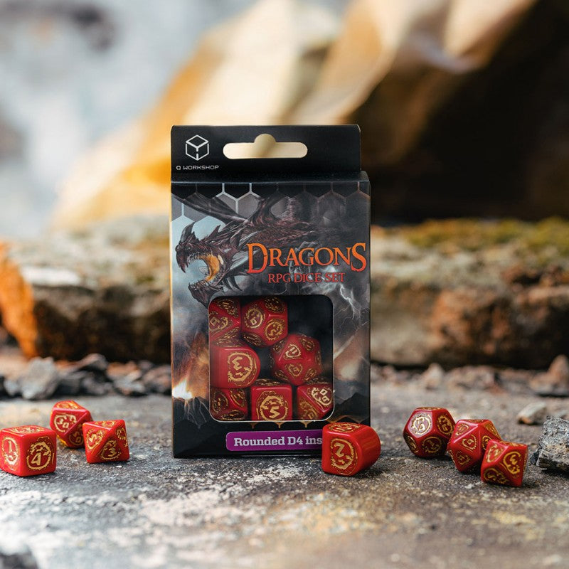 Dragons Modern Dice Set: Ruby (Preorder)