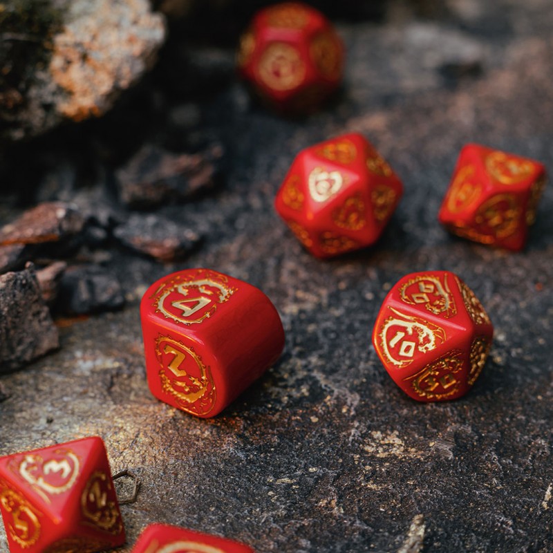 Dragons Modern Dice Set: Ruby (Preorder)