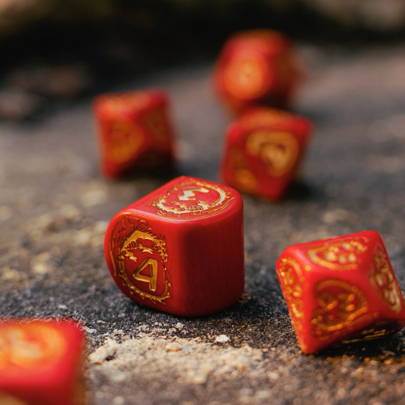 Dragons Modern Dice Set: Ruby (Preorder)