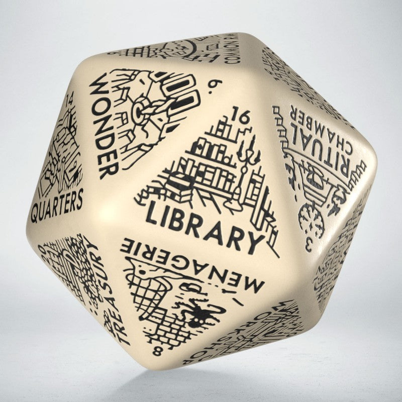 Dungeon Generator Die: Beige&Black (Preorder)