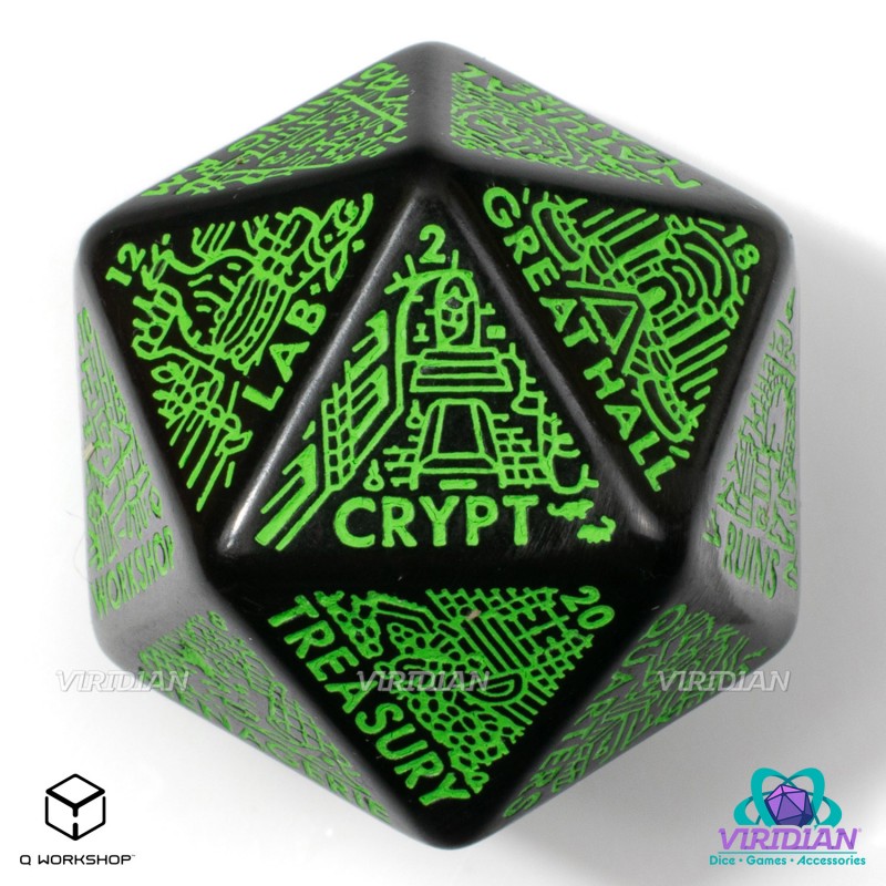 Dungeon Generator Die: Black&Green (Preorder)