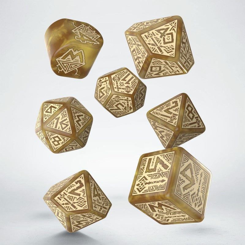 Dwarven Modern Dice Set: Gold (Preorder)