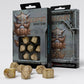 Dwarven Modern Dice Set: Gold (Preorder)