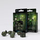 Elvish Black & glow-in-the-dark Dice Set (Preorder)