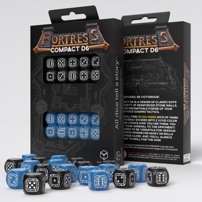 Fortress Compact D6: Black&Blue (Preorder)