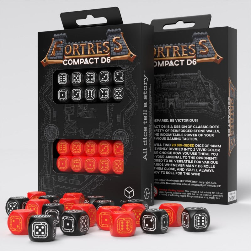 Fortress Compact D6: Black&Red (Preorder)