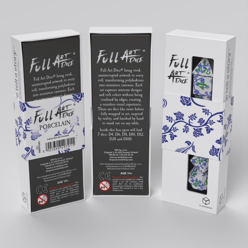 Full Art Dice® Set: Porcelain (Preorder)