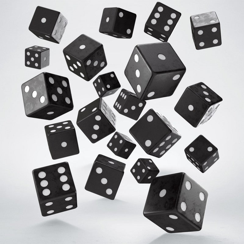 Full Pack of D6s: Black&White (Preorder)