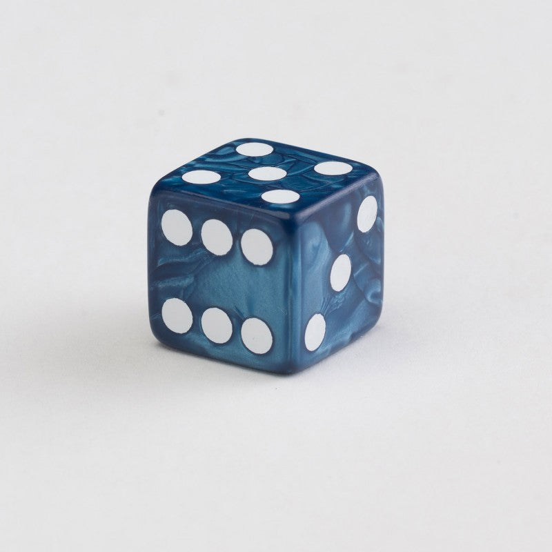 Full Pack of D6s: Cobalt&White (Preorder)