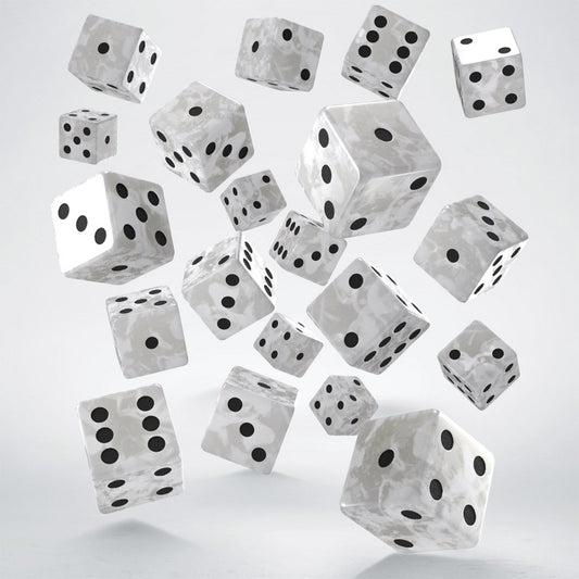 Full Pack of D6s: Pearl&Black (Preorder)