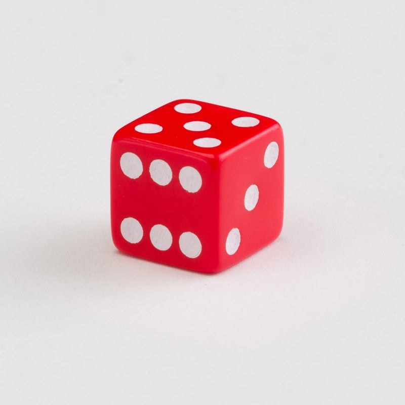 Full Pack of D6s: Red&White (Preorder)