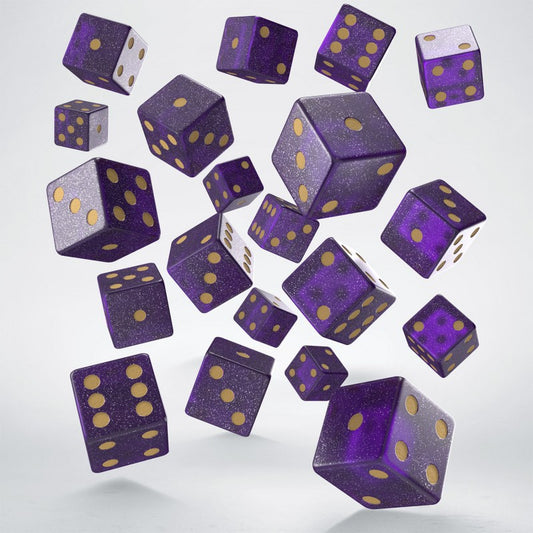 Full Pack of D6s: Shimmering Purple & Gold (Preorder)
