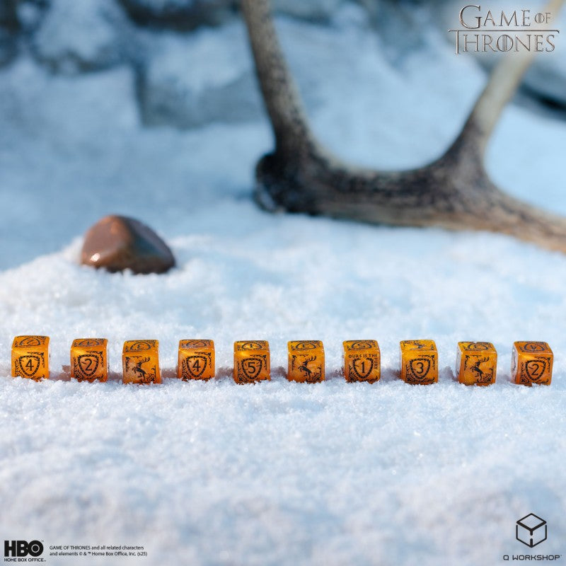 Game of Thrones. Baratheon 10xD6 Dice Set. (Preorder)
