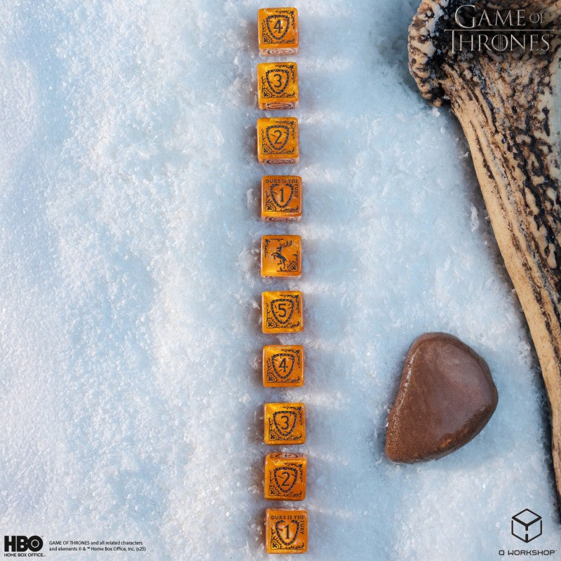 Game of Thrones. Baratheon 10xD6 Dice Set. (Preorder)