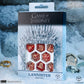 Game of Thrones. Lannister Dice Set. (Preorder)