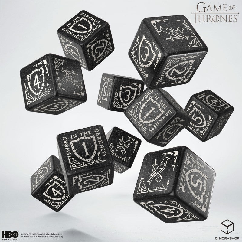 Game of Thrones. Night's Watch 10xD6 Dice Set. (Preorder)