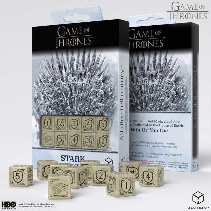 Game of Thrones. Stark 10xD6 Dice Set. (Preorder)