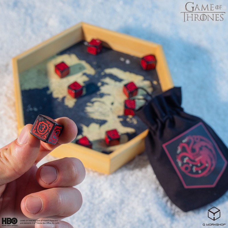 Game of Thrones. Targaryen 10xD6 Dice Set. (Preorder)