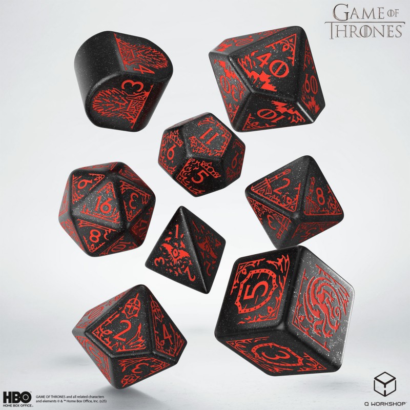 Game of Thrones. Targaryen Dice Set. (Preorder)