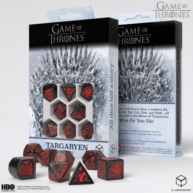 Game of Thrones. Targaryen Dice Set. (Preorder)