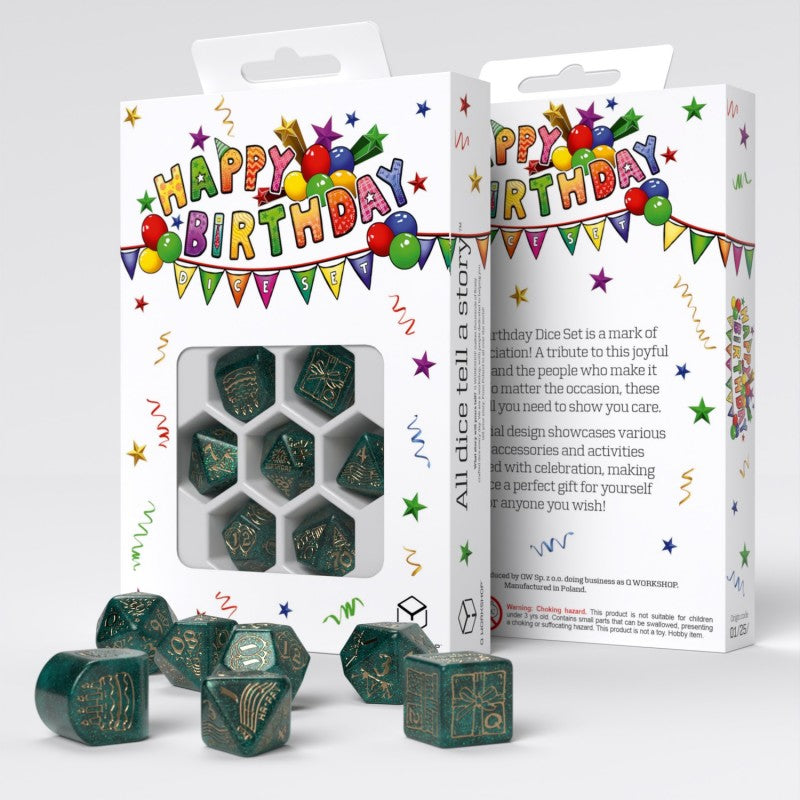 Happy Birthday Dice Set: Balloons (Preorder)