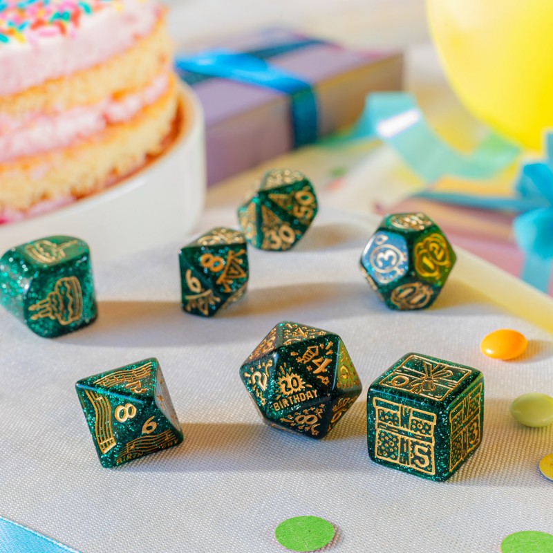 Happy Birthday Dice Set: Balloons (Preorder)