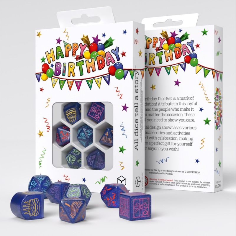Happy Birthday Dice Set: Streamers (Preorder)