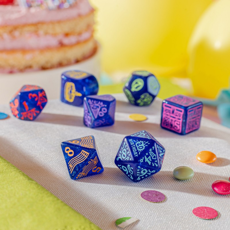 Happy Birthday Dice Set: Streamers (Preorder)