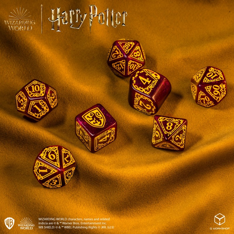 Harry Potter. Gryffindor Modern Dice Set - Red (Preorder)