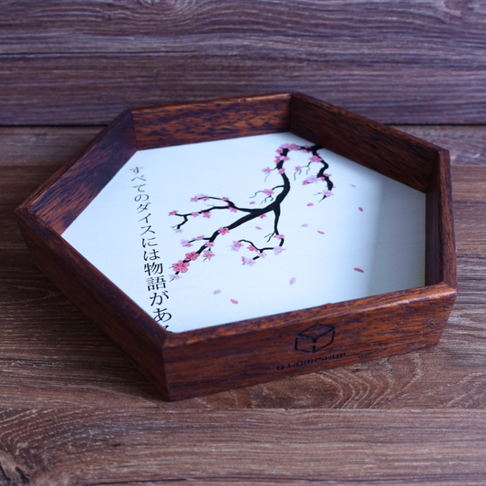 Kanji Wooden Dice Tray (Preorder)