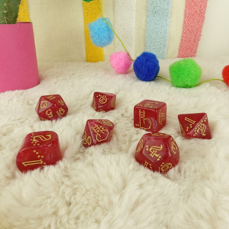 Llama Dice Set: Puffy (Preorder)