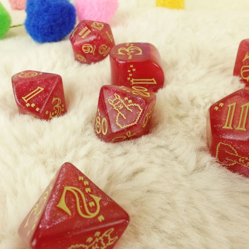 Llama Dice Set: Puffy (Preorder)