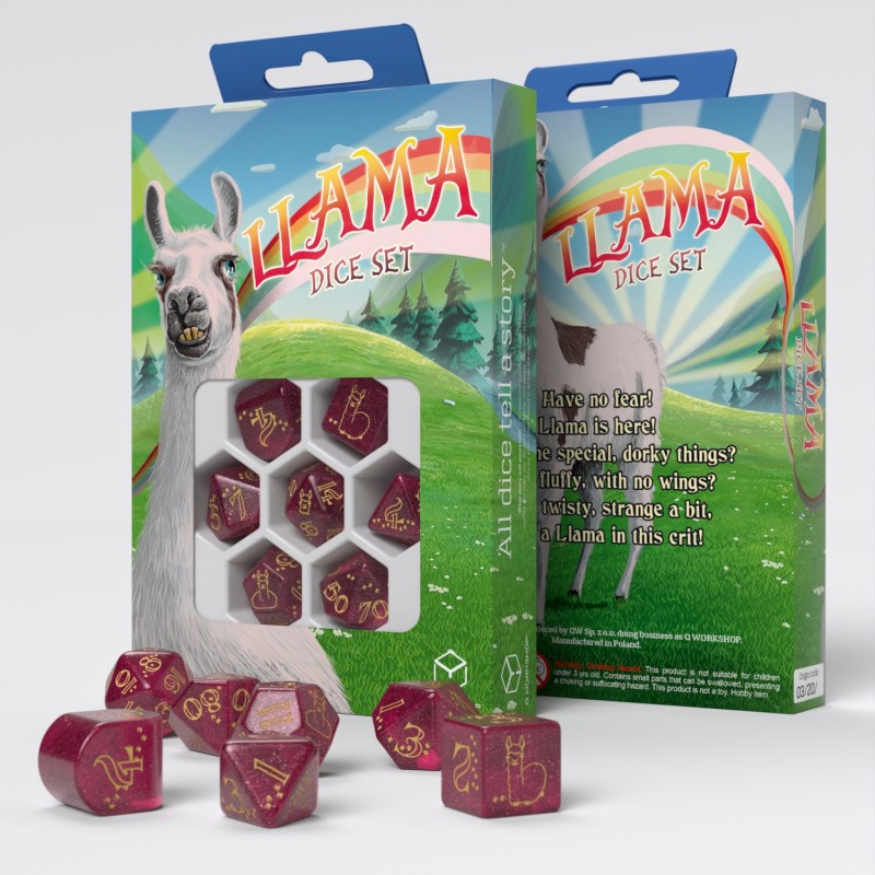 Llama Dice Set: Puffy (Preorder)