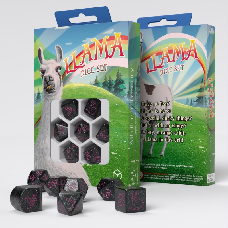Llama Dice Set: Spitty (Preorder)