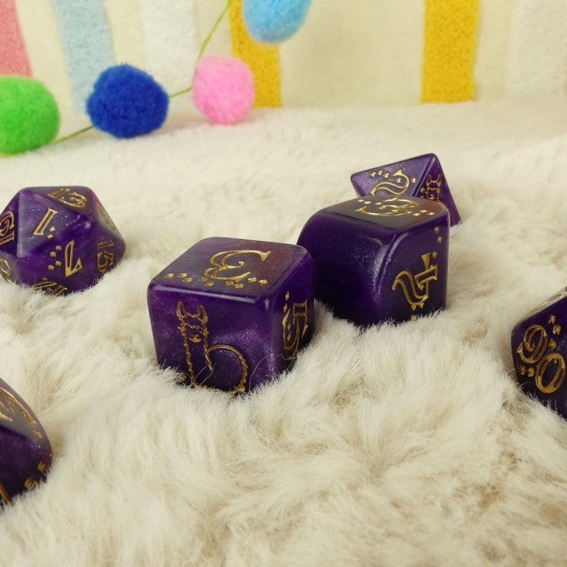 Llama Dice Set: Zippy (Preorder)