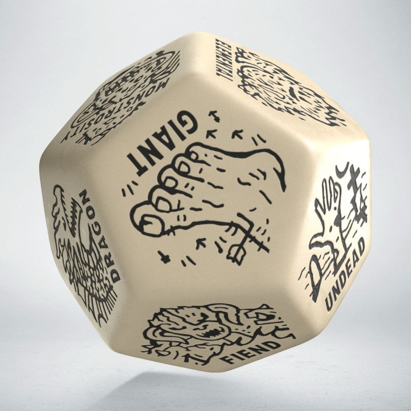 Monster Generator Die: Beige&Black (Preorder)