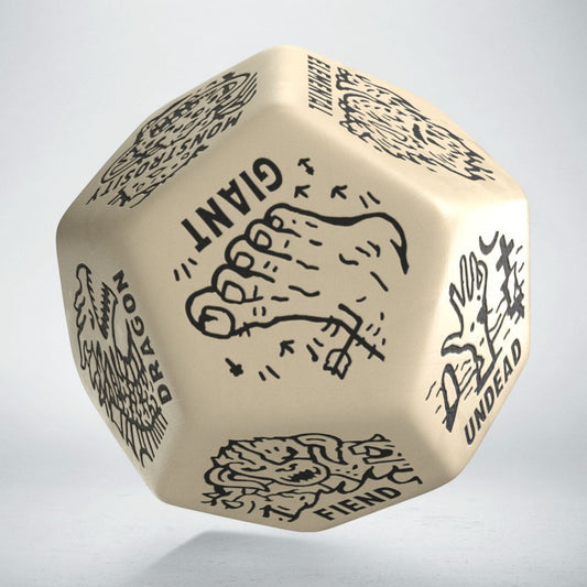 Monster Generator Die: Beige&Black (Preorder)