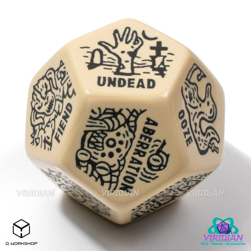 Monster Generator Die: Beige&Black (Preorder)