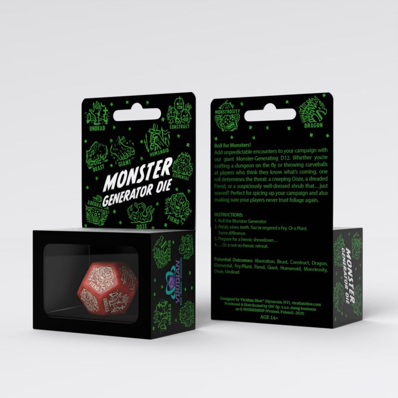 Monster Generator Die: Red&Beige (Preorder)