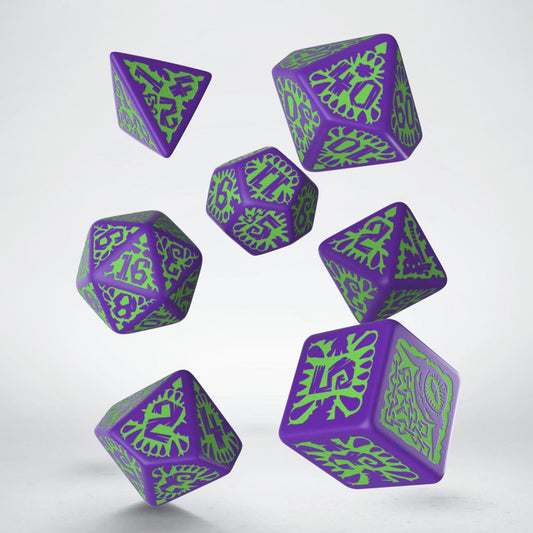 Pathfinder Goblin Purple & green Dice Set (Preorder)