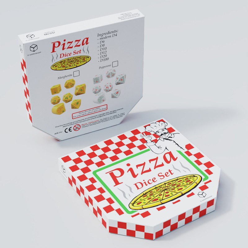 Pizza Dice Set: Margherita (Preorder)