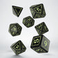 Runic Black & glow-in-the-dark Dice Set (Preorder)